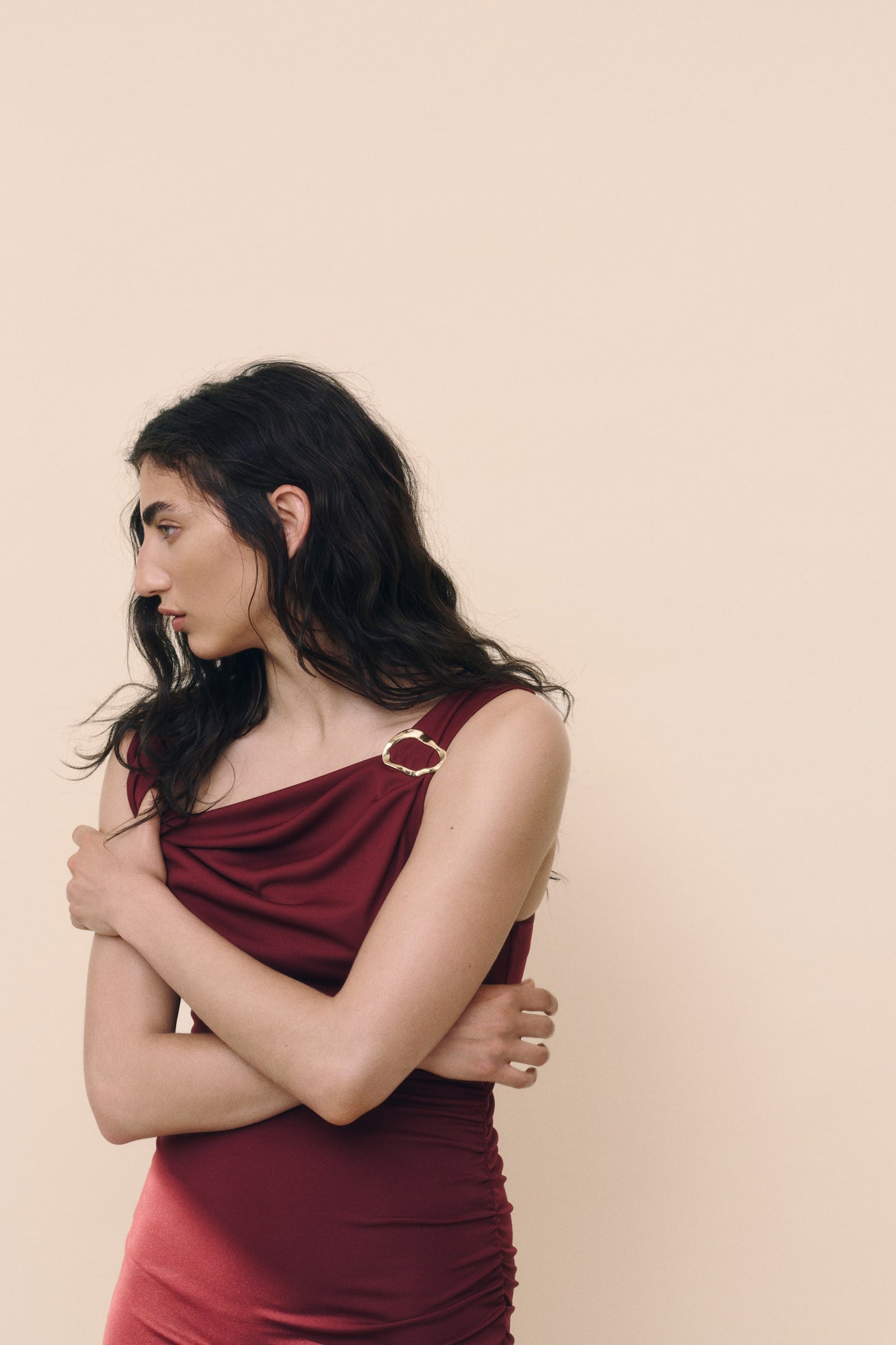 Robe À Effet Drapé