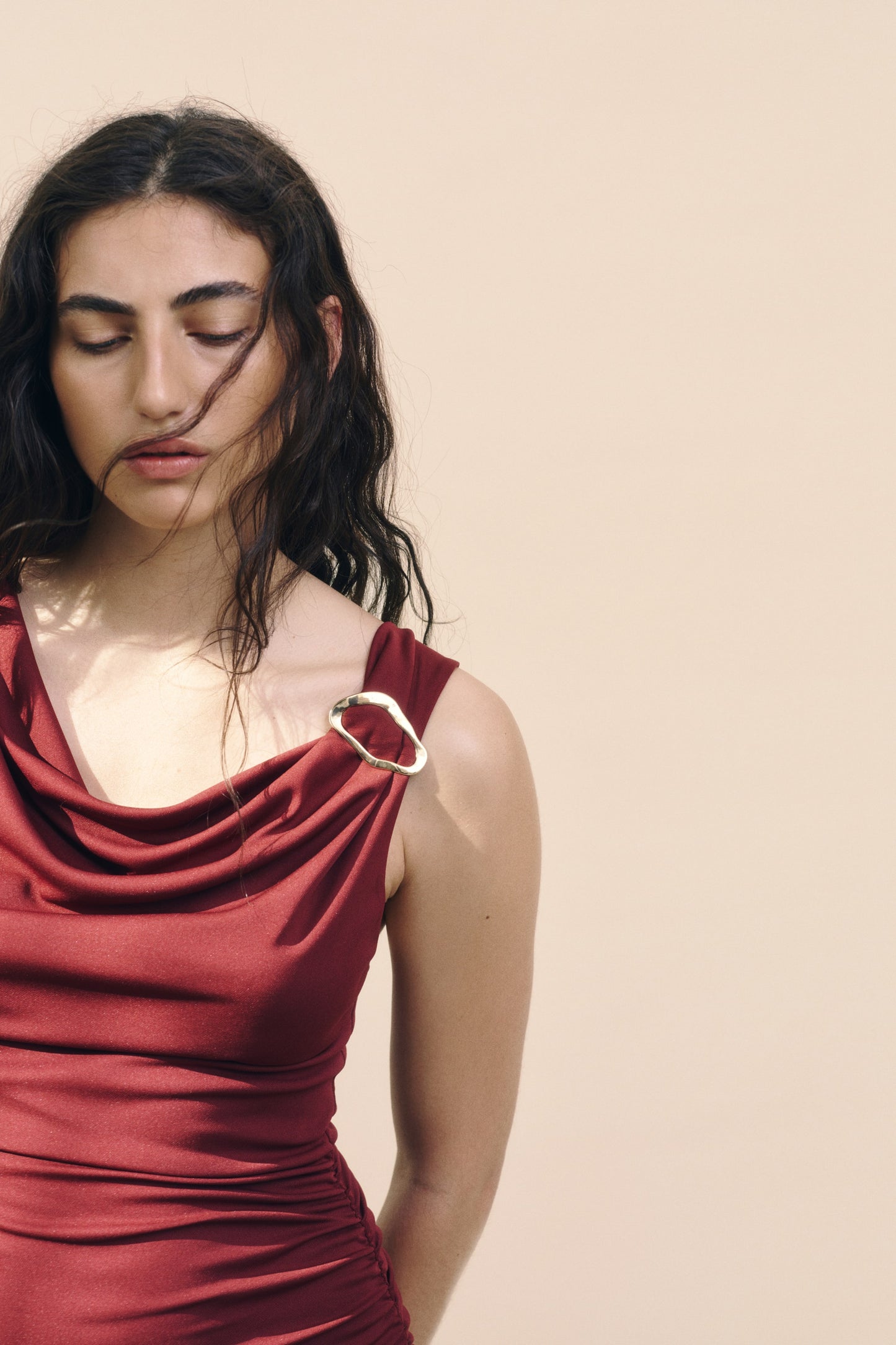 Robe À Effet Drapé