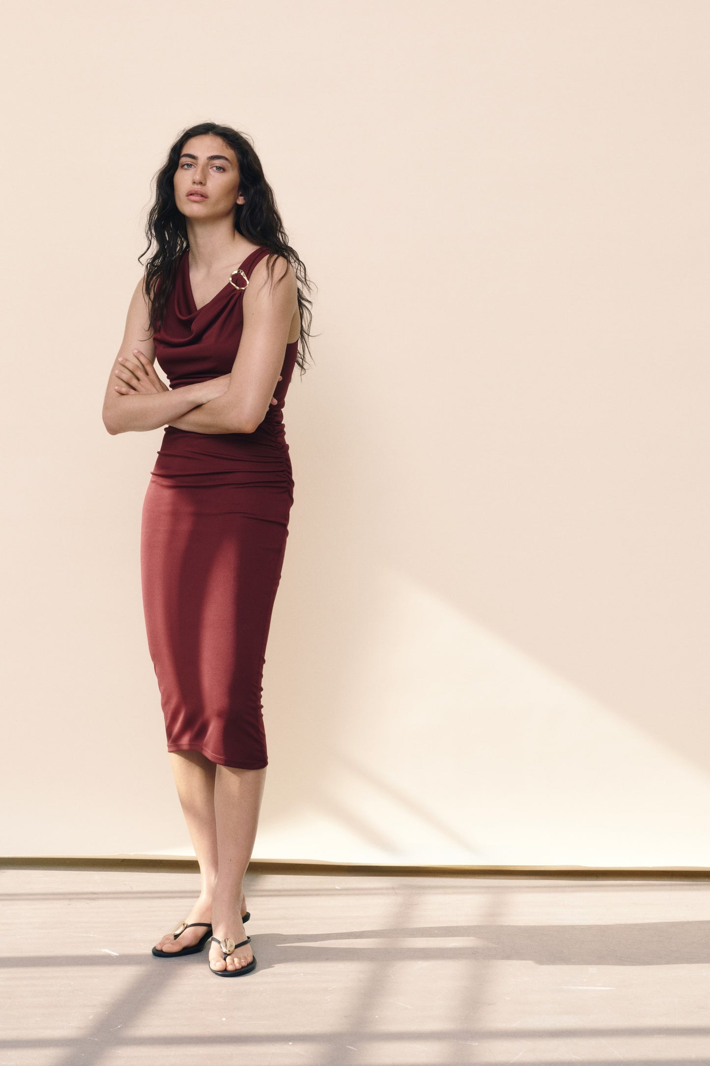 Robe À Effet Drapé